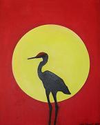 Sandhill Crane Silhouette